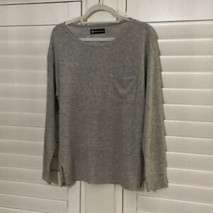 Gray Wantable Women's Crew Neck Sweater - Light Weight